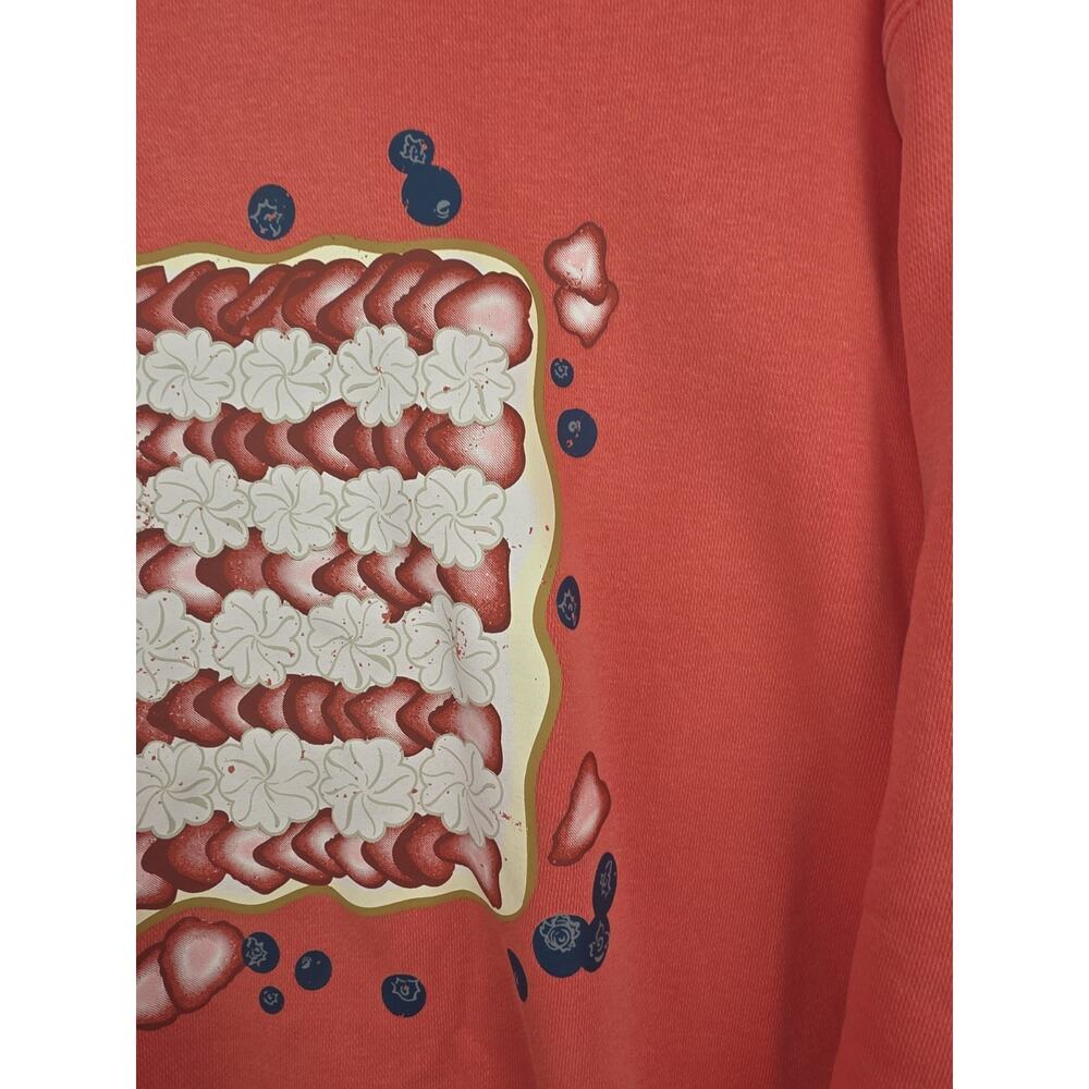 Living Fully Co. by Mallory Ervin Patriotic Flag Sweatshirt Size Medium - Picture 5 of 14